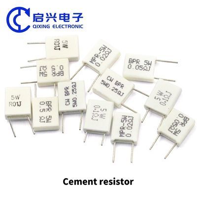 Cement Resistor 5W 10W 20W 0.1 0.22 0.33 0.47 0.5 1 2 5 10 1K 10K Ohms 5 Percent Leads