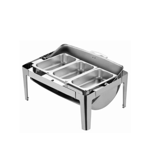 контейнер топления еды ресторана гостиницы плиты алкоголя шведского стола нержавеющей стали 64*50*31cm