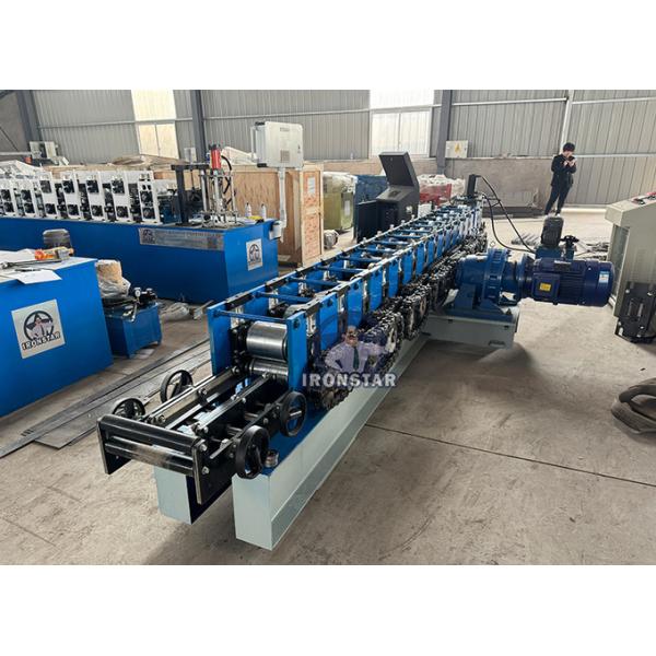 “Automatic Two Sizes U Channel Roll Former 30x50 30x70mm Roller Shutter Door Guide Rail Forming Machine Nicaragua Market U Guide Rail Forming Machine Combined 2 Size Shutter Door Track Roll Forming ”
