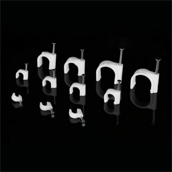 Good Quality Factory Nylon Flat Cable Clips Size Square Cable Clips