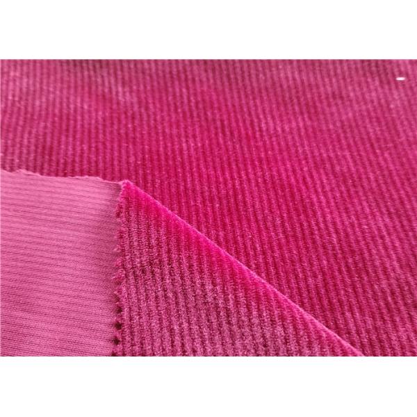 Производитель AB Yarn Pin Strip Fabric For Dress / Jersey Velvet Super Soft Spandex Fabric Изготовление из пряжи с пряжами