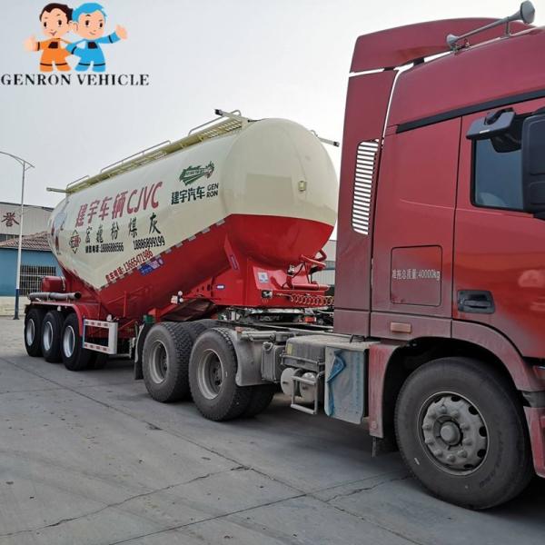 3 reboque maioria seco do petroleiro de Suspection do ar dos eixos 16T para o pó de mineral do transporte da venda