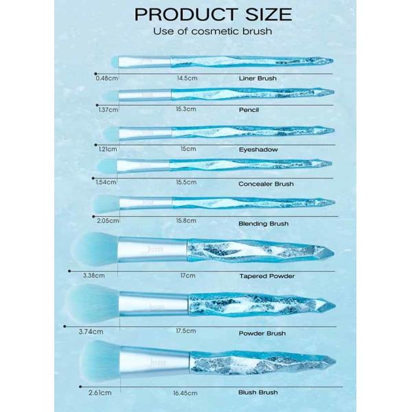 Jessup 8pcs Basic Makeup Brushes Set