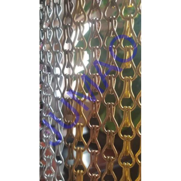 Aluminium Metal Chain Link Curtains Insect Fly Door Blinds Screen Pest Control