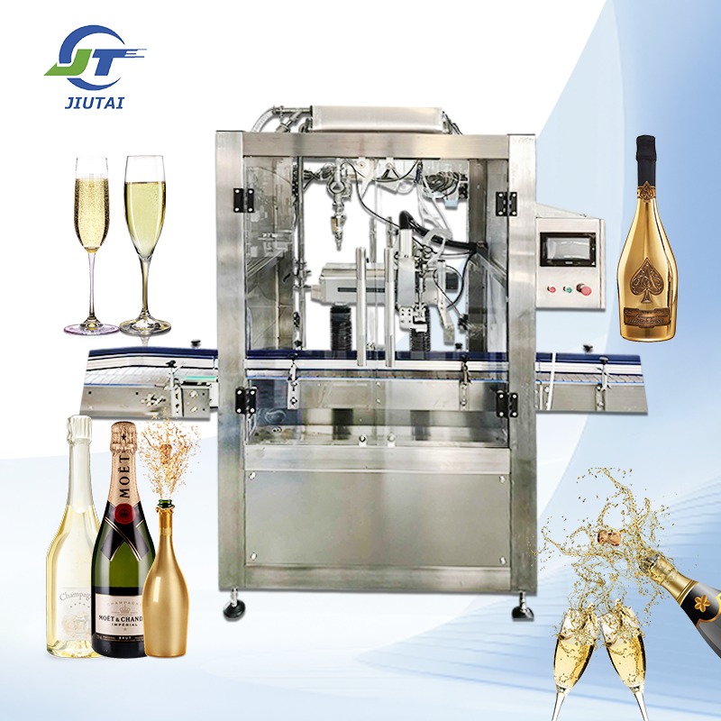 Automatic Single Head Tracking Negative Pressure Filling Machine for Multiple Champagne Liquor Material Bottling Work