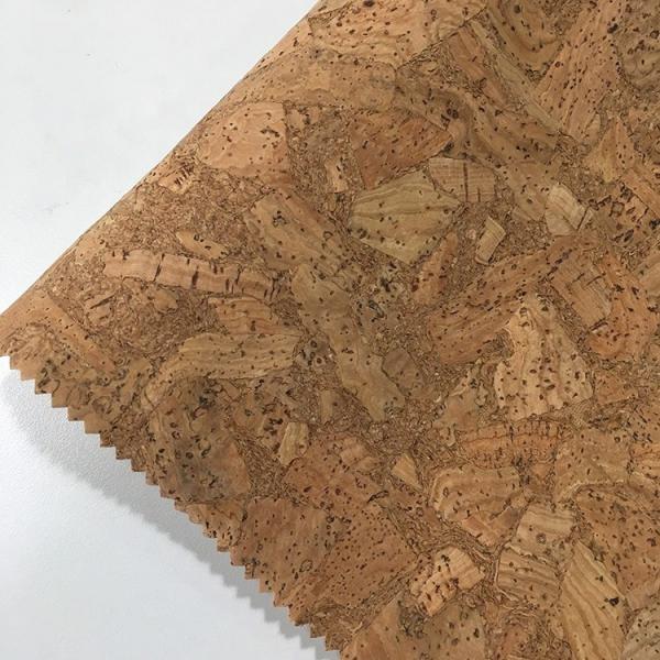 Multi Purpose Thin Cork Sheet , Pvc Leather Fabric Abrasion Resistant