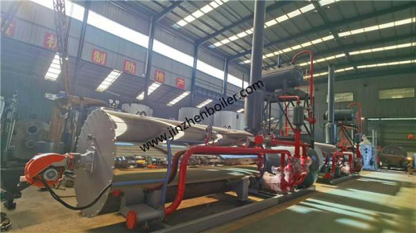 Horizontal package Type Gas And Oil Fired Thermal Oil Boiler Heater For Asphalt Heating