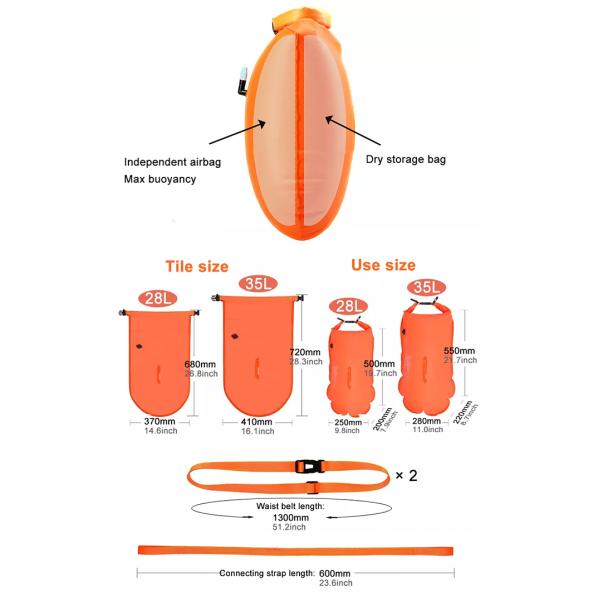 PVC Inflatable Swimming Dry Bag
