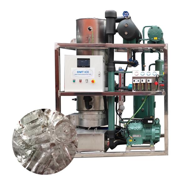 Industrial Tube Ice Making Machine Top 3ton Ice Tube Maker with Refcomp Compressor and 50/3Phase Voltage