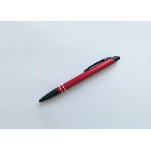 Popular clips Aluminium bar Brushed Metal Promotion Pen with Laser Logo (M112)