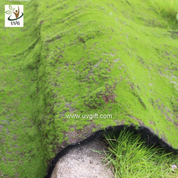 UVG latest wedding decoration fuzzy artificial moss runners use for party stage arrangement GRS041