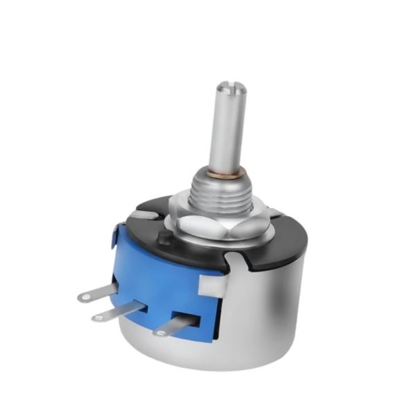 WX14-12 3W Single-Turn Wire-Wound Potentiometer Without Locking 470 Ohms 1K 2K2 4K7 10K for Industrial Applications