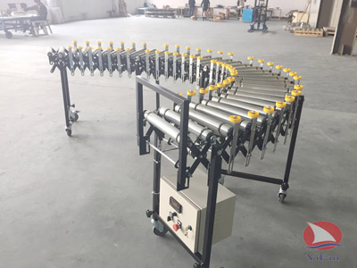 Flexible Motorized Stainless Steel Roller Conveyor,Flexible Roller Conveyor