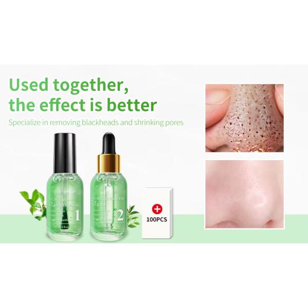 Удаление черных голов Серум для лица Природный органический антивозрастный ремонт Серум для ухода за кожей