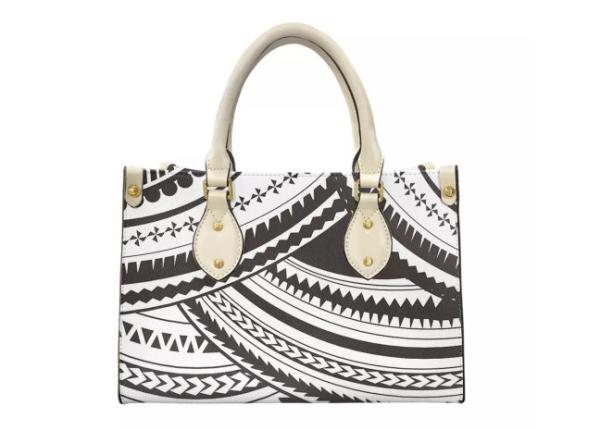 Portable Polyester Luxury Leather Purse , Multifunctional Leather Tote Bag