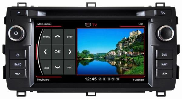 Ouchuangbo S100 dvd radio sat nav Toyota Auris 2013 with A2DP 3D 1080P video player