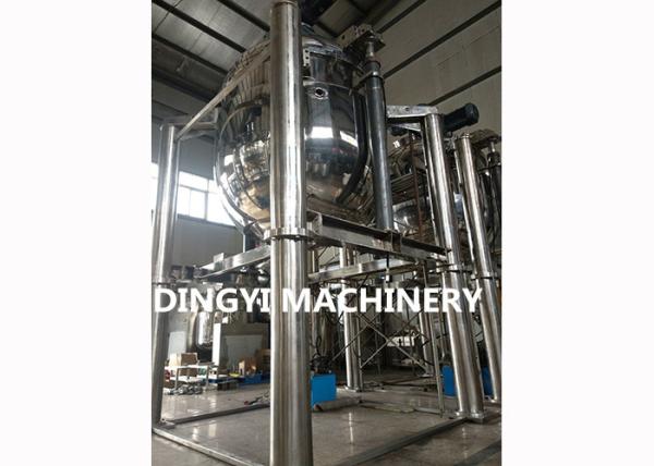 Stainless Steel Vacuum Emulsifying Machine , 380V Emulsifier Machine Electrical Heating