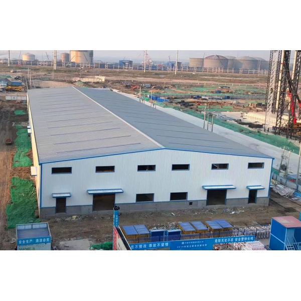 Prefab Steel Warehouse Building with Steel Cladding Sheets