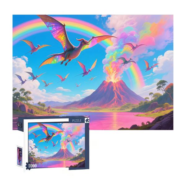1000-Piece Custom Printed Jigsaw Puzzle for Educational Play