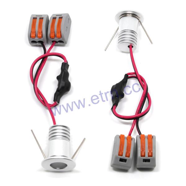 Starry DC12/24V 1W 60 ° Super MINI LED Downlight Cabinet ceiling Light Spotlight