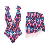 Piscine Durable Ensemble de maillots de bain en trois pièces Nylon Haute Élasticité Costume de plage Femmes