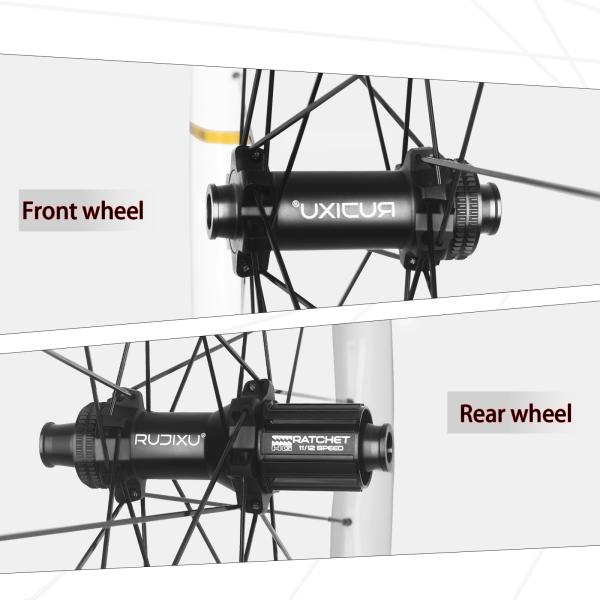Carbon Fiber 700C Disc Brake Wheelset 6 Claw 30mm Outer 21mm Inner Rim