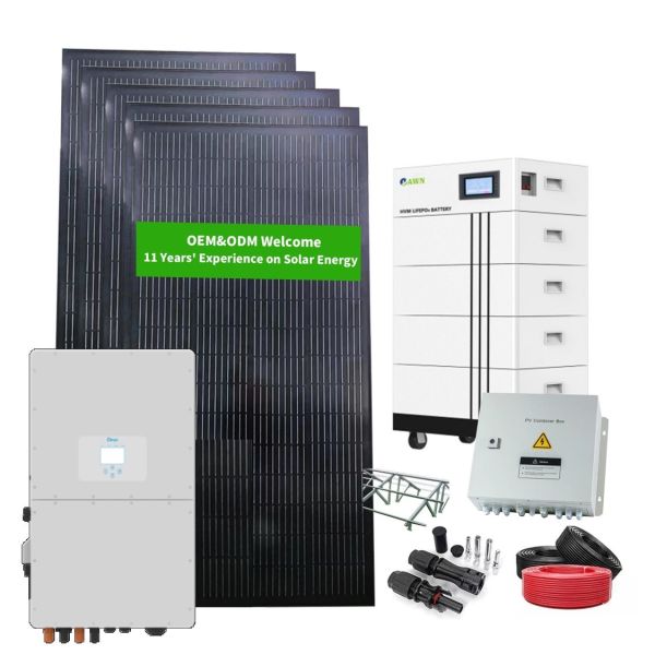 Photovoltaic 50KW on Grid Complete Solar System Commercial Grid Tired Solar System Kit 50Kva Solar Energy System