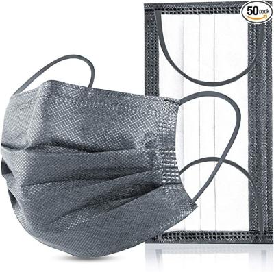 Grey Pleat Anti Dust Disposable 4 Ply Safety Masks 14g
