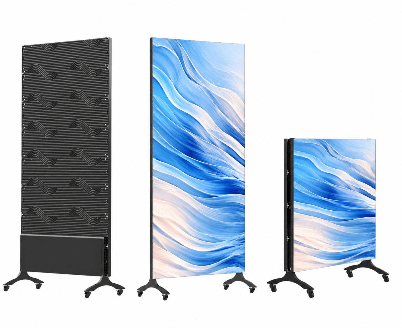 GOB P2.5 LED Poster Display with 3000nit High Brightness and 33mm Ultra-thin Panel for Sunlit Window Advertising