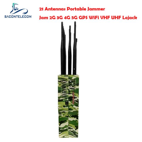 21w 21 Bands Мобильный телефон сигнал джаммер радиус 30 м для GPS Lojack Walike Talkie