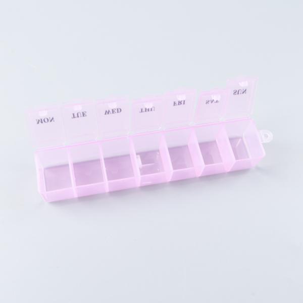 Home Weekly Pill Organizer Box With Clear Lid 11.2ML/Grid Главная Еженедельный органайзер для таблеток с прозрачной крышкой 11,2 мл / сетчатые коробки для лекарств