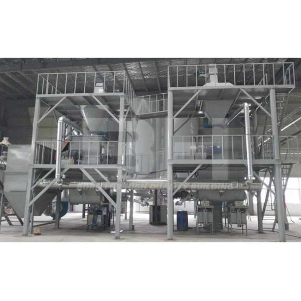 Dry Mortar Plant Semi Automatic Type For Waterproof Mortar / Plaster Powder