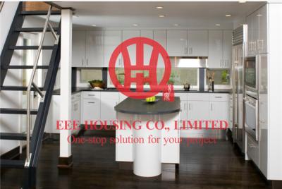 Customized Modern Lacquer Kitchen Cabinet with Excellent Design and Quality MOQ is 1 set & Shipping by Sea