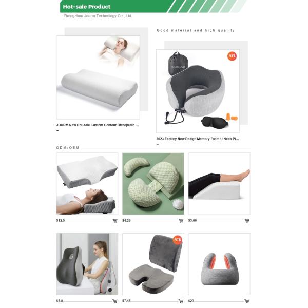 Irregular Support Bed Rest Comfy Pillow with Shredded Memory Foam and Removable Cover