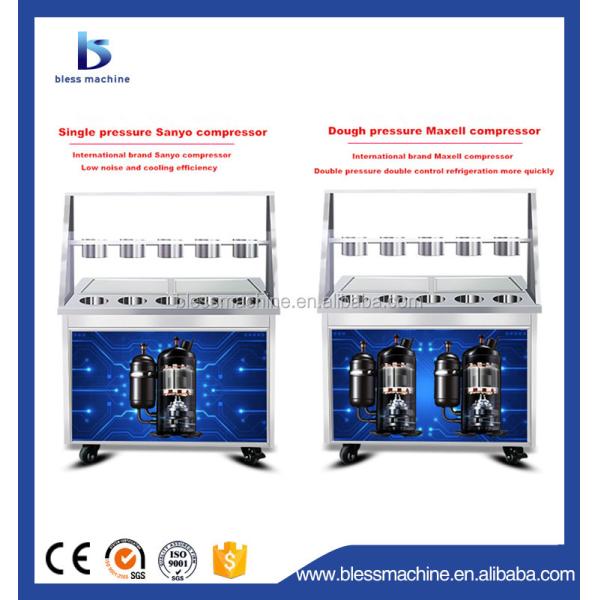 Automatic Defrost Button for 23 Years Cold Stone Marble Slab Top Fry Ice Cream Machine