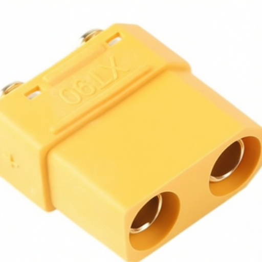 Changzhou Amass Elec XT90PB F G Y vertical plug in connector with gold plating thick gold Au option