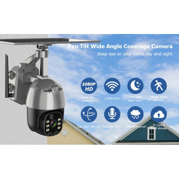 2mp/4mp 4G Waterproof Outdoor Security Camera With SIM Card Solar Panel Battery