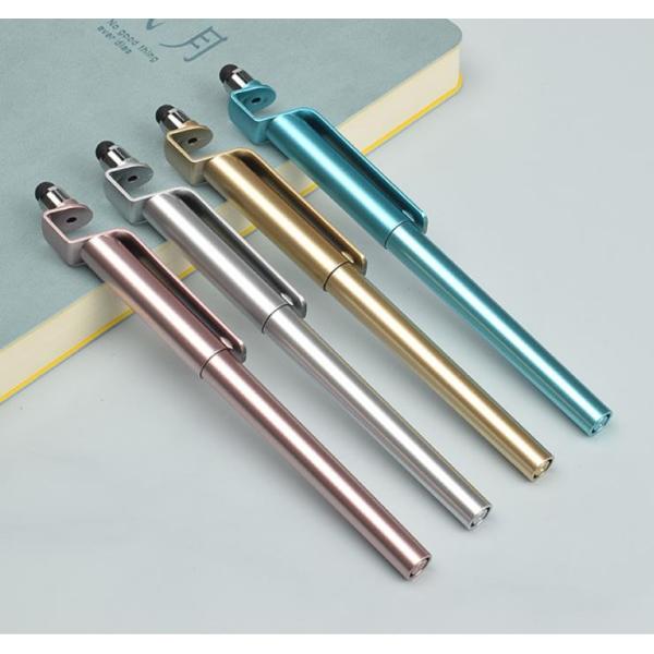 0.7mm Writing width Touch Metal Ball Pen With Stylus Gold Pink Silver