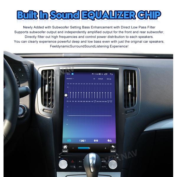 Игрок мультимедиа автомобильного радиоприемника ABS 12.1inch для Infiniti G25 G37 2004-2015