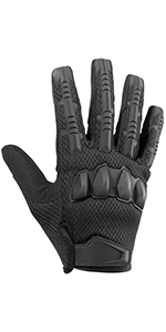 Protective Gear Full Finger Gloves, Motorcycle Tactical Gloves Upgraded Touch Screen Damping Palm Pads Rubber Guard