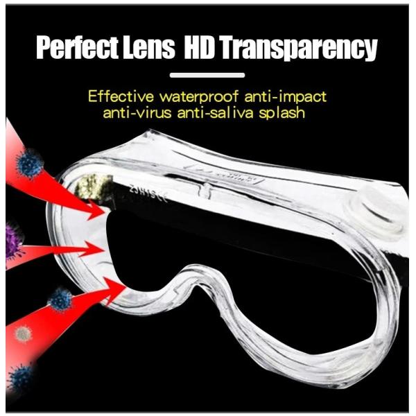Protective Medical Disposable Products Anti Fog Safety Glasses Clear Color
