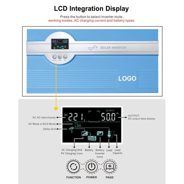 DA Low Frequency Power Inverter DC 12V 24V to AC 240V 220V 120V 110V 1000W-6000W