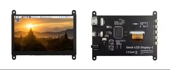 1024x600 5 Inch HDMI Display Compact Raspberry Pi Capacitive Touch Screen