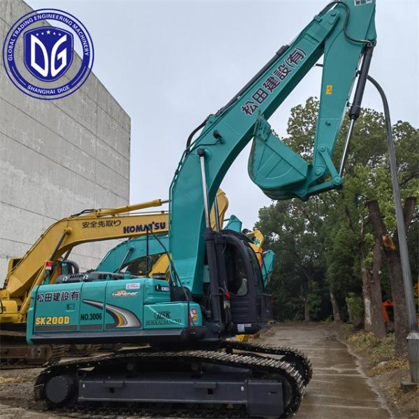 Origin Japan SK200-8 Used Kobelco Excavator SK200-8 Excavator Secondhand Kobelco Excavator SK200-8