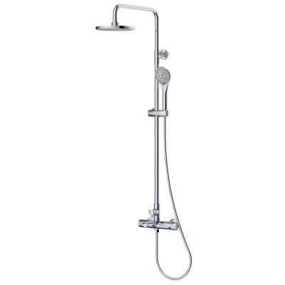 Contemporary ABS Hand Shower / Chrome One Handle Automatic Mixer Taps