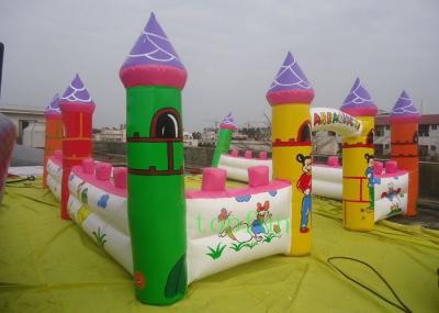 A terra inflável do divertimento, parque de diversões inflável fortifica para crianças/anúncio publicitário