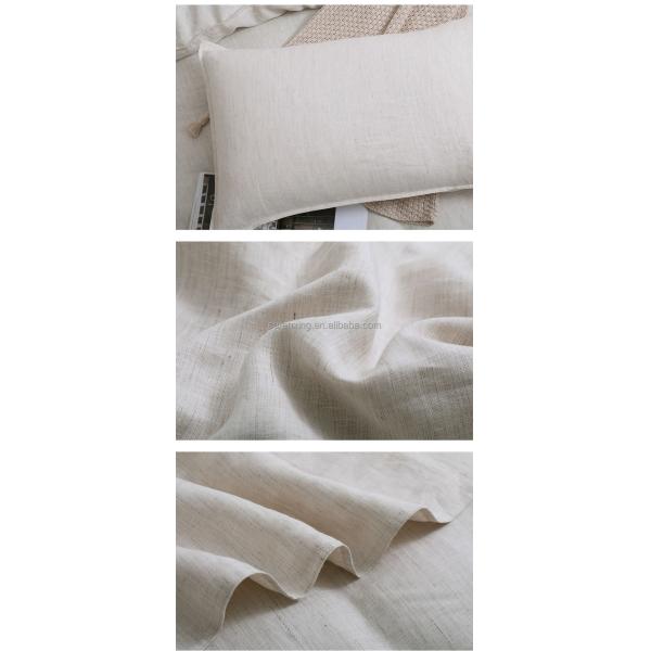 Tejido de terciopelo de la talla de la reina para ropa de cama de lino orgánico