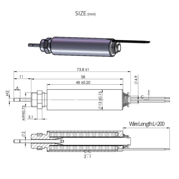 Low Cost Long Storke Electric Control Push Pull High Speed Tubular Solenoid