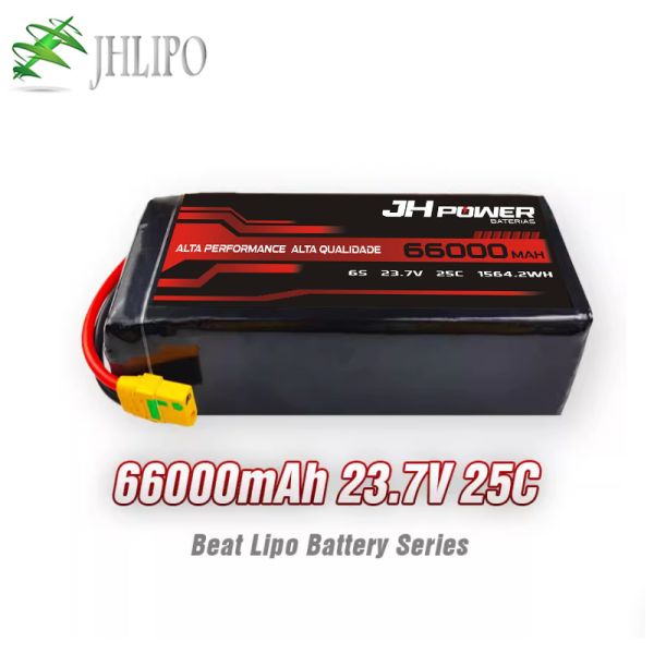 High Capacity Lipo Drone Battery 66000mAh 6S 23.7V 25C Agricultural Drone Battery