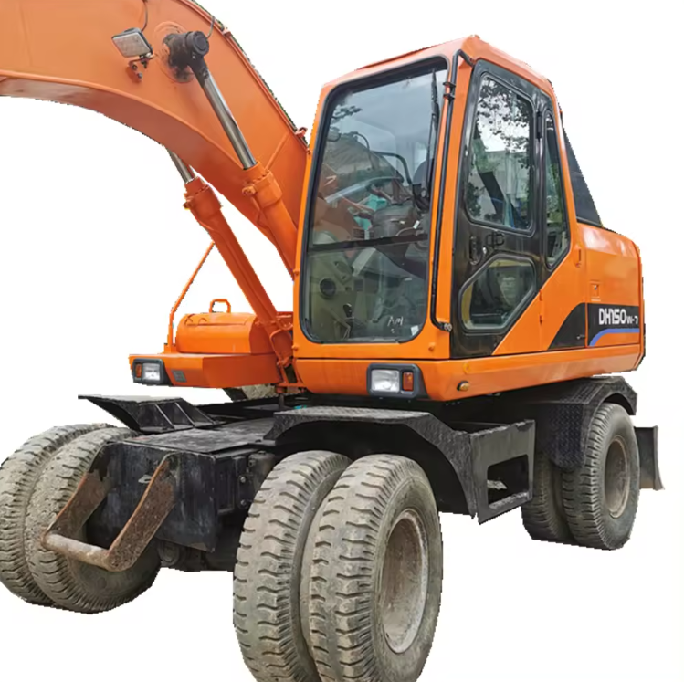 Оригинальный экскаватор на колесах Doosan DH150 высокой производительности